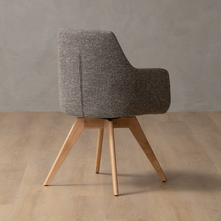 Payson Fabric Dining Chair - Pebble - 6