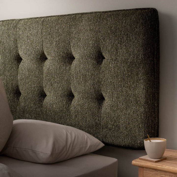 Ravelin King Headboard - Stoneweave Green - 3