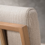 Vrede Fabric Armchair - Oak - Sea Sand - 7