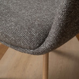Payson Fabric Dining Chair - Pebble - 9
