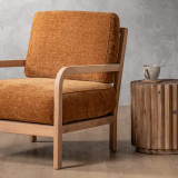 Vrede Fabric Armchair - Oak - Honey Wave - 4