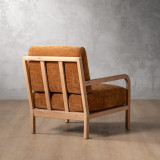 Vrede Fabric Armchair - Oak - Honey Wave - 7