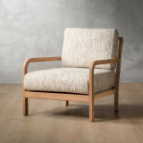 Vrede Fabric Armchair - Oak - Petra Birch - 1