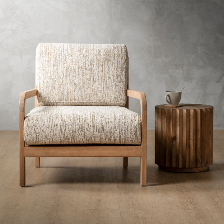Vrede Fabric Armchair - Oak - Petra Birch - 2