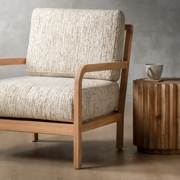 Vrede Fabric Armchair - Oak - Petra Birch - 4