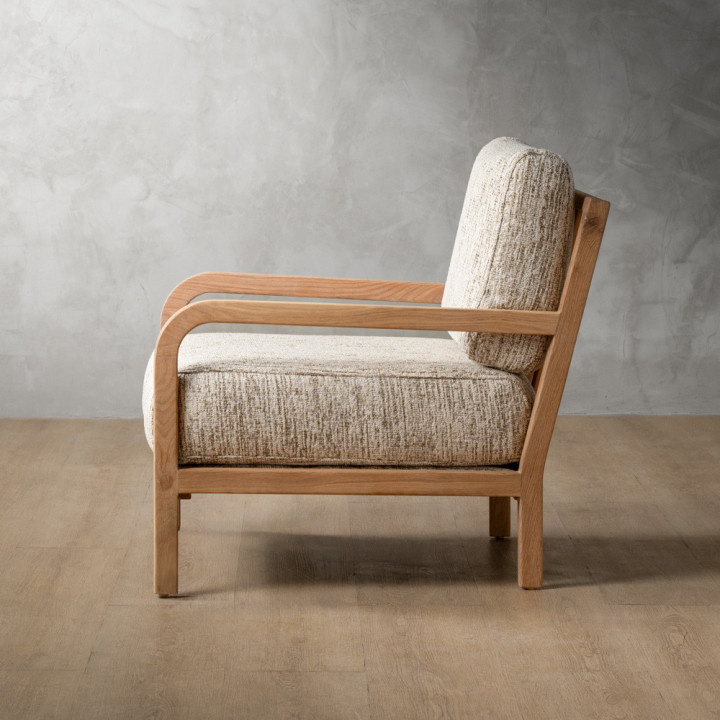 Vrede Fabric Armchair - Oak - Petra Birch - 6