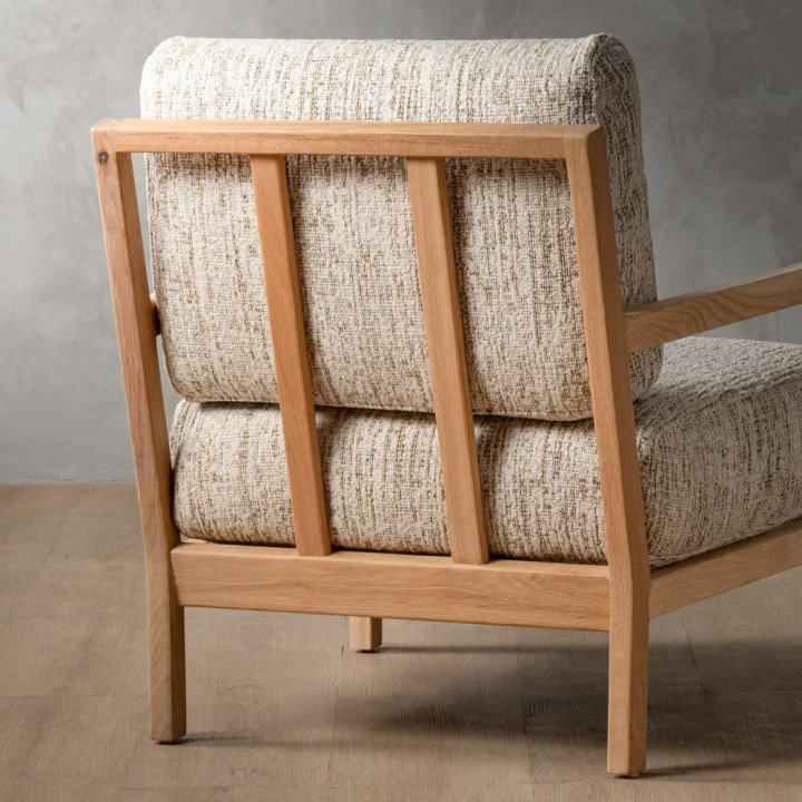 Vrede Fabric Armchair - Oak - Petra Birch - 8