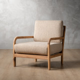 Vrede Fabric Armchair - Oak - Petra Seadune - 1