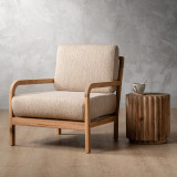 Vrede Fabric Armchair - Oak - Petra Seadune - 3