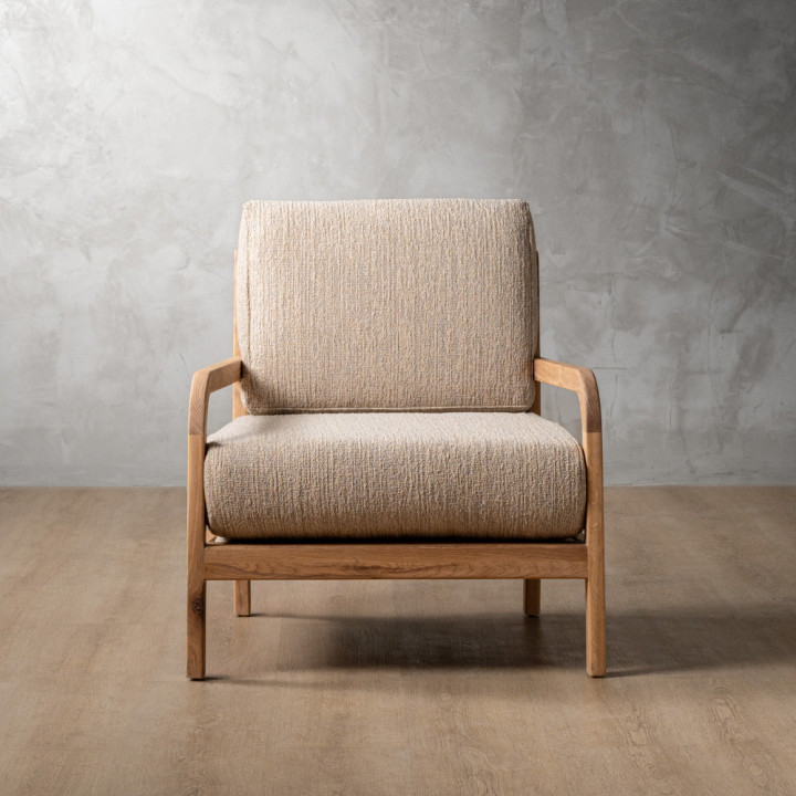 Vrede Fabric Armchair - Oak - Petra Seadune - 5