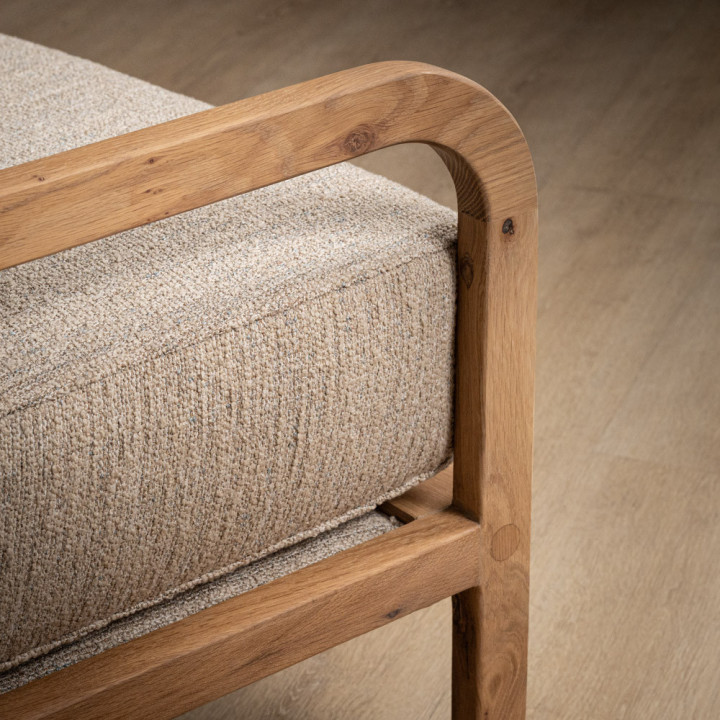 Vrede Fabric Armchair - Oak - Petra Seadune - 9