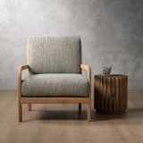 Vrede Fabric Armchair - Oak - Petra Sparrow - 2