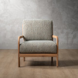 Vrede Fabric Armchair - Oak - Petra Sparrow - 5