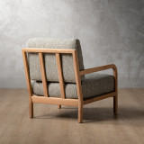 Vrede Fabric Armchair - Oak - Petra Sparrow - 7