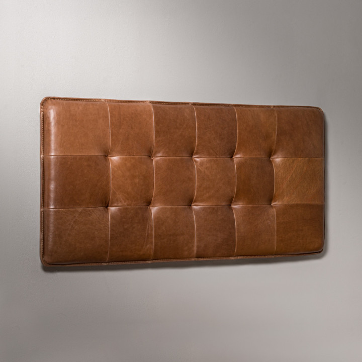 Ravelin King Leather Headboard - Cinnamon - 5