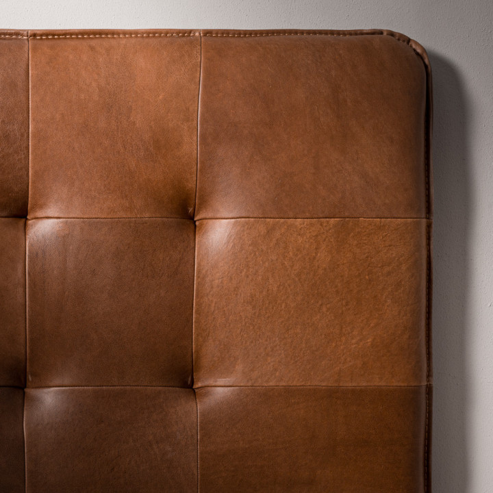 Ravelin King Leather Headboard - Cinnamon - 6