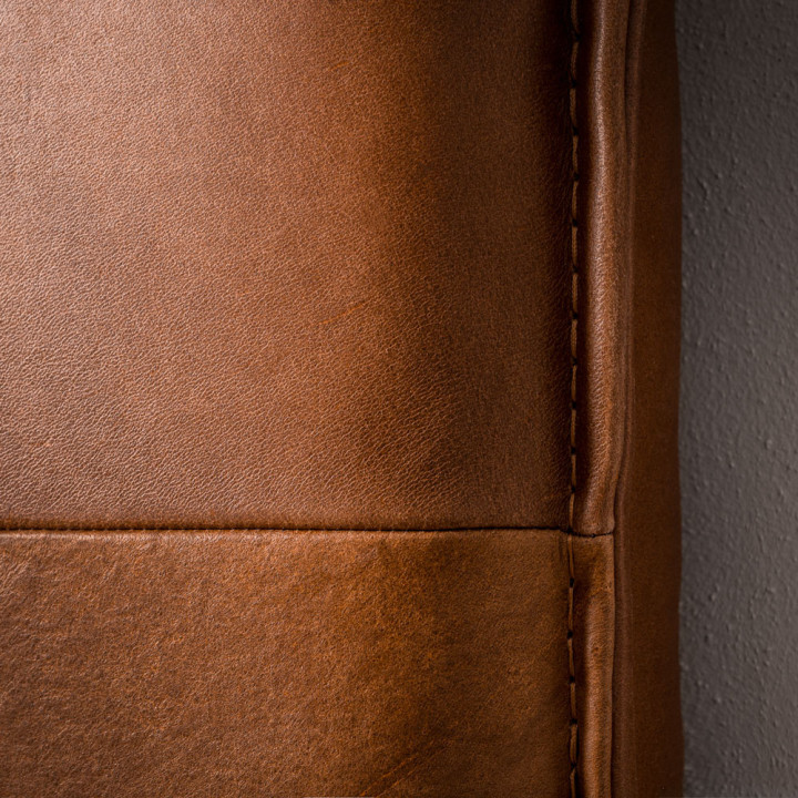Ravelin King Leather Headboard - Cinnamon - 8