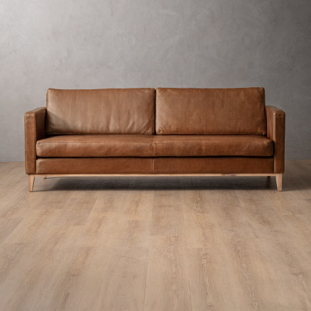 Demo - Cape Town 3-Seater Leather Couch - Butterscotch - 1