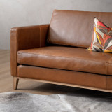 Demo - Cape Town 3-Seater Leather Couch - Butterscotch - 3