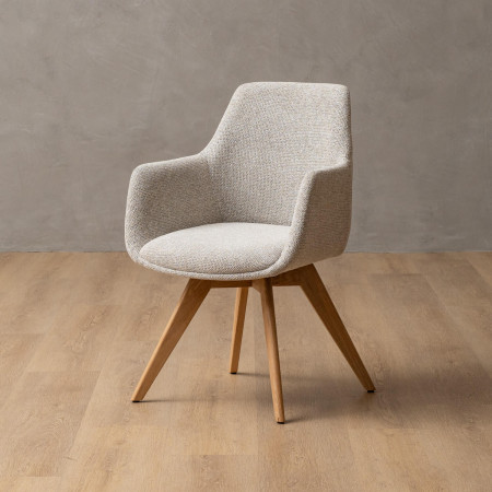 Payson Fabric Dining Chair - Stone - 1