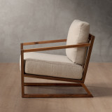 Clarens Fabric Armchair - Blackwood - Oats - 3