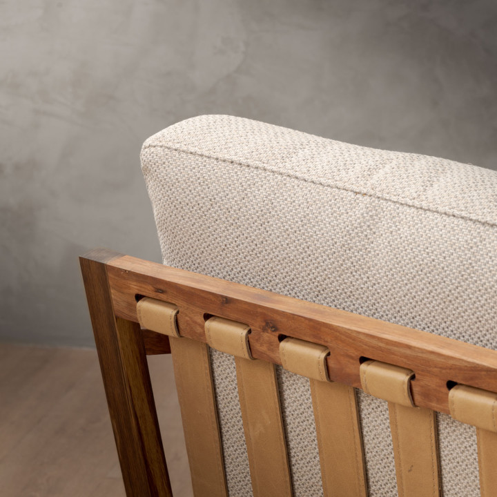 Clarens Fabric Armchair - Blackwood - Oats - 6