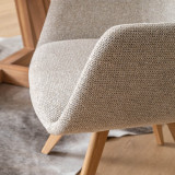 Payson Fabric Dining Chair - Stone - 4