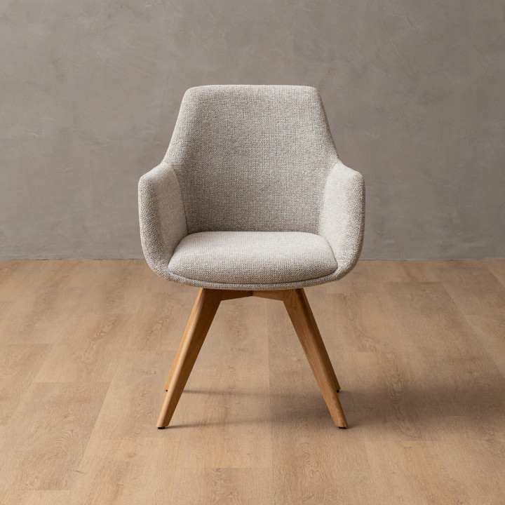 Payson Fabric Dining Chair - Stone - 5