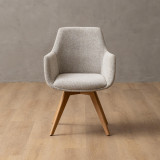 Payson Fabric Dining Chair - Stone - 5