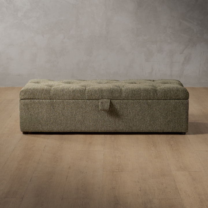 Aveline Storage Ottoman - Stoneweave Green - 4