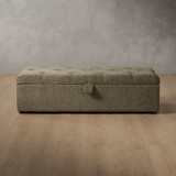 Aveline Storage Ottoman - Stoneweave Green - 4