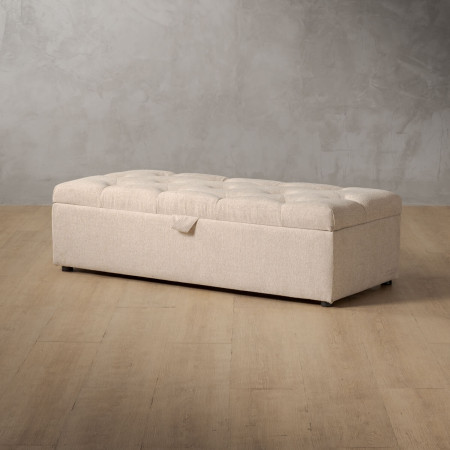Aveline Storage Ottoman - Latté