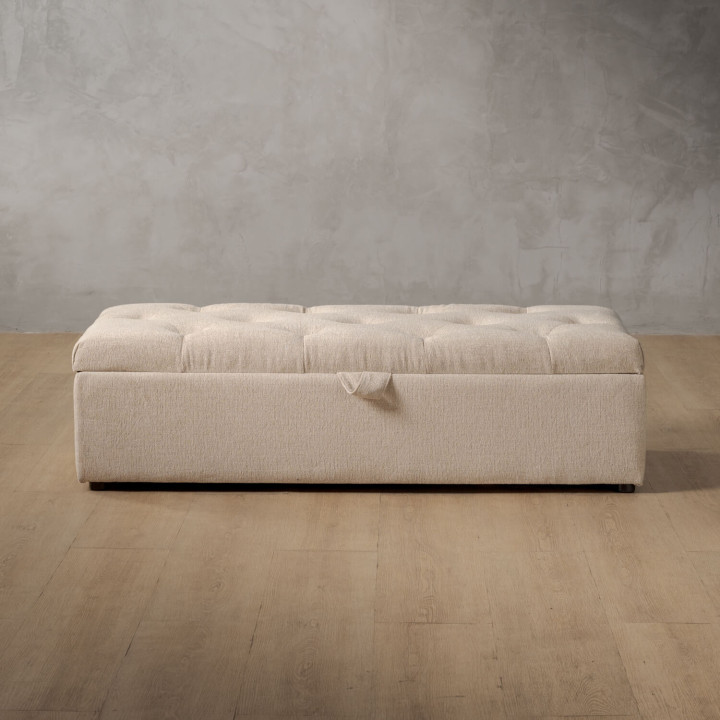 Aveline Storage Ottoman - Latté - 4