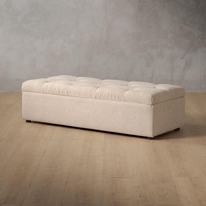 Aveline Storage Ottoman - Latté - 5