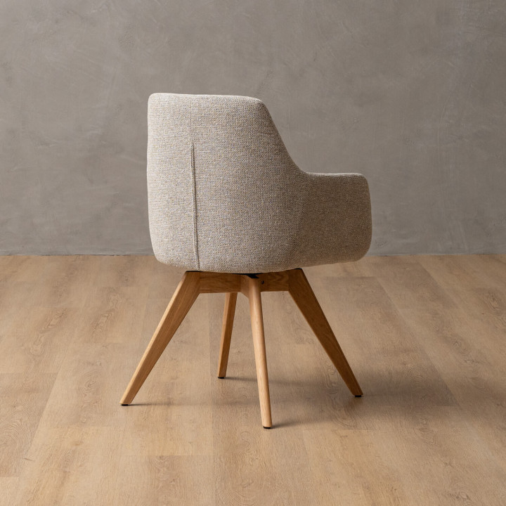 Payson Fabric Dining Chair - Stone - 7