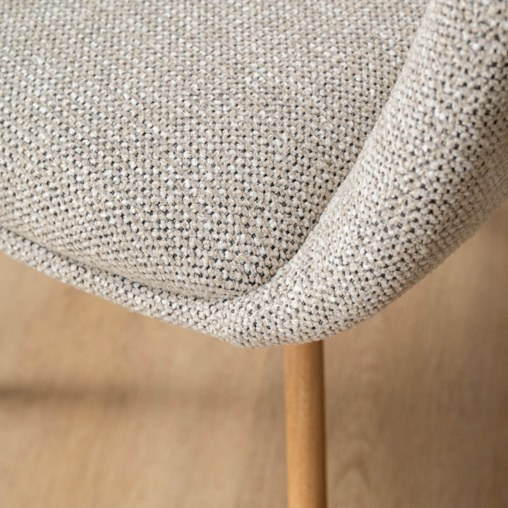 Payson Fabric Dining Chair - Stone - 9