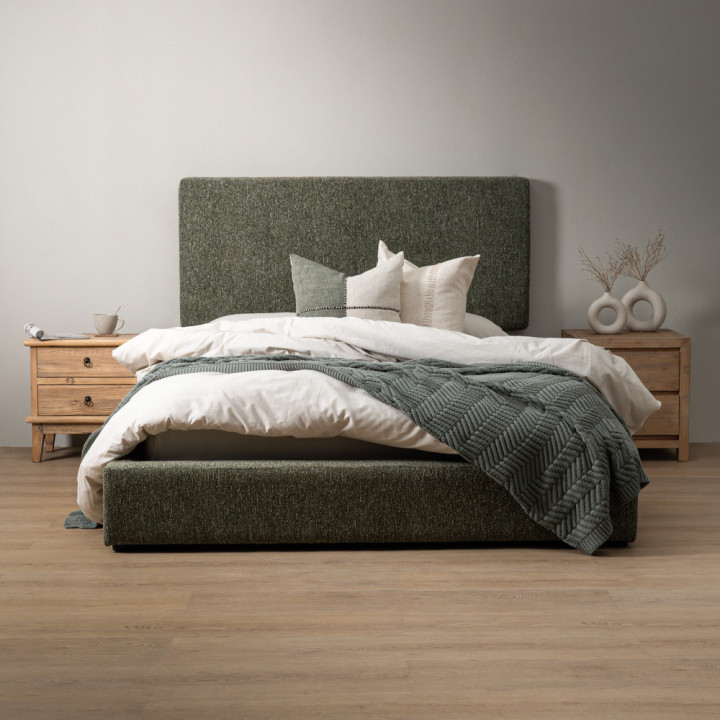 Montanelle Bed Base - King XL - Stoneweave Green - 3