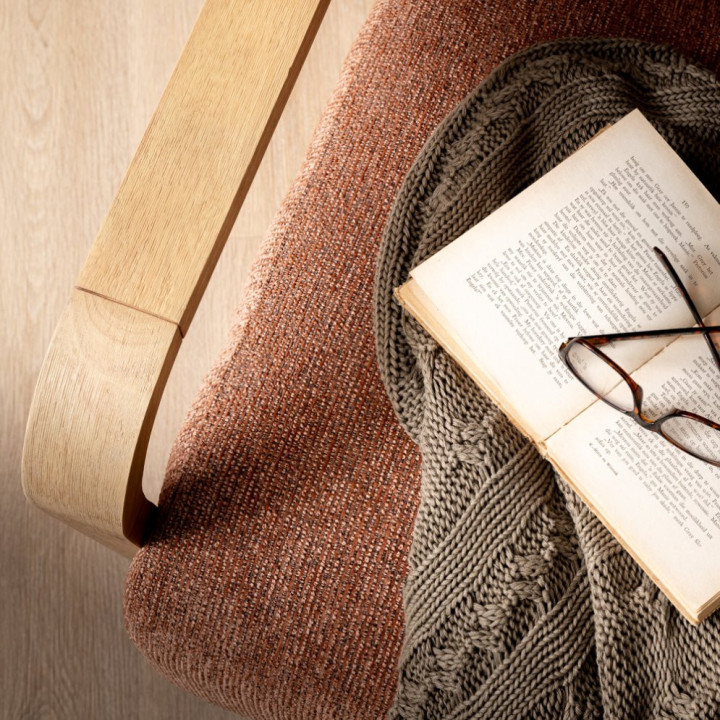 Canyon Fabric Armchair - Stoneweave Rust - 3