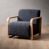 Canyon Fabric Armchair - Stoneweave Ash - 1