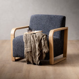 Canyon Fabric Armchair - Stoneweave Ash - 2