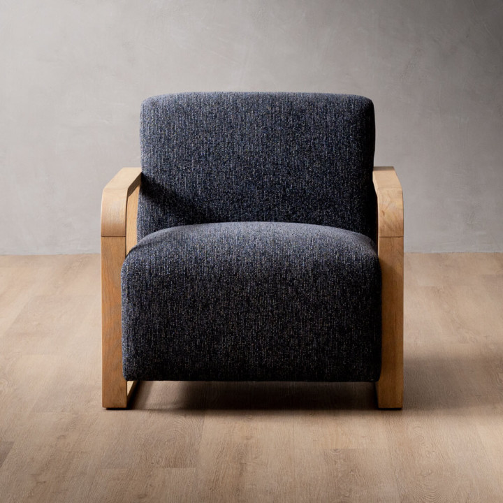 Canyon Fabric Armchair - Stoneweave Ash - 4