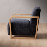 Canyon Fabric Armchair - Stoneweave Ash - 5