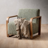 Canyon Fabric Armchair - Stoneweave Green - 2