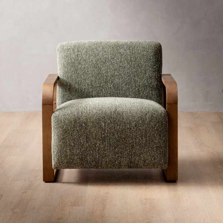 Canyon Fabric Armchair - Stoneweave Green - 3