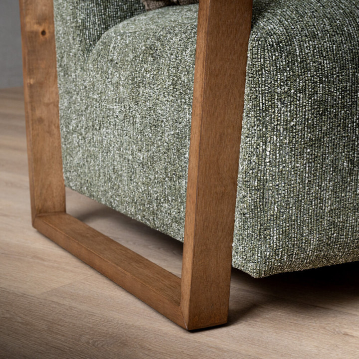 Canyon Fabric Armchair - Stoneweave Green - 7