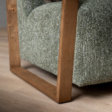 Canyon Fabric Armchair - Stoneweave Green - 7