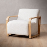 Canyon Fabric Armchair - Stoneweave Taupe - 1