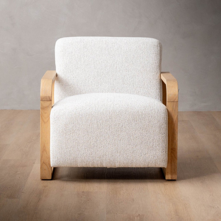 Canyon Fabric Armchair - Stoneweave Taupe - 4
