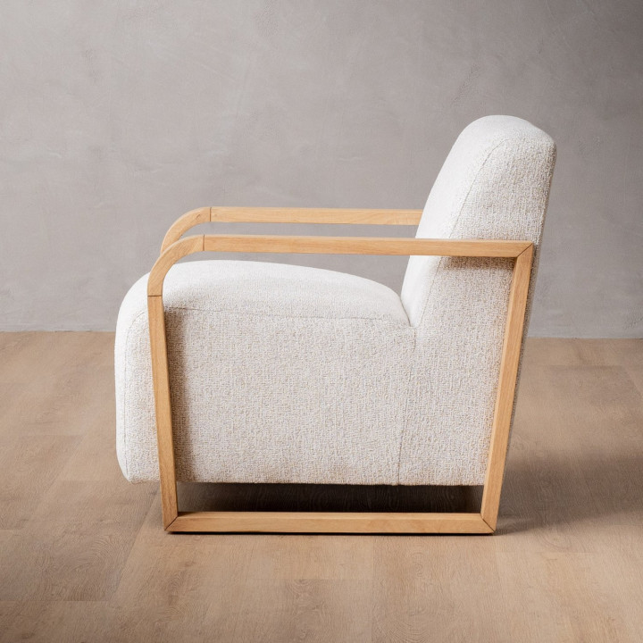Canyon Fabric Armchair - Stoneweave Taupe - 5