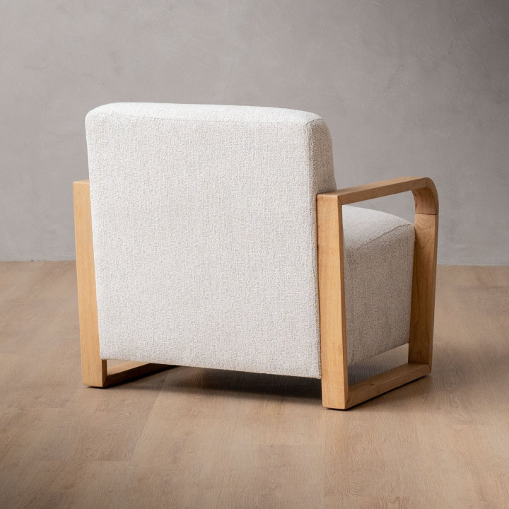 Canyon Fabric Armchair - Stoneweave Taupe - 6